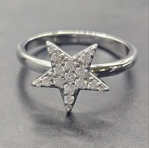 Moissanite Star Ring